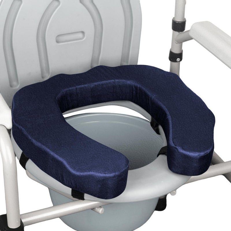 QIUCHA Raised Toilet Seat Cushion – High-Density Foam Booster Pad for Elderly, Seniors, Disabled – Toilet Riser for Standard & Elongated Toilets – Commode Seat Cushion Non-Slip & Easy to Clean (2 inches) - Image 1
